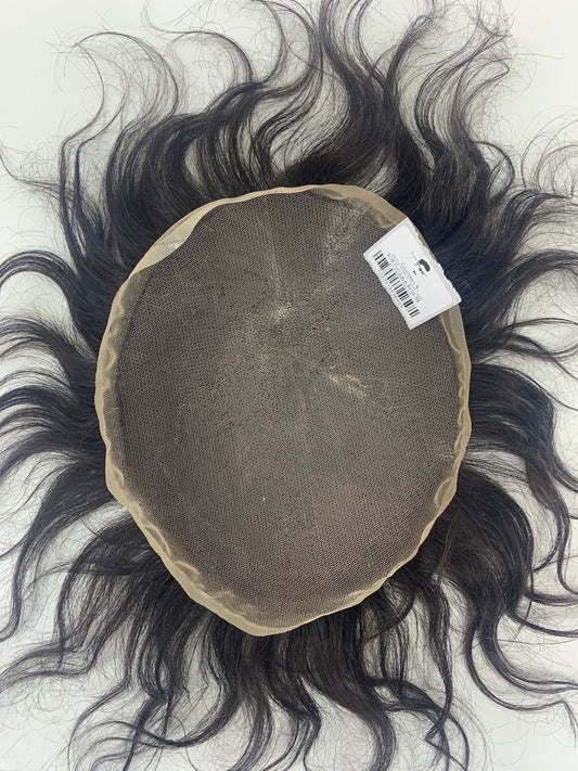 Full lace Men's Toupee 100% Human Men's Hair System SU
