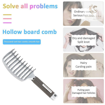 Hair Brush Magic Hair Scalp Massage Comb Nylon Women Wet Curly Detangle Hairbrush Barber Salon Hairdressing Styling Tool