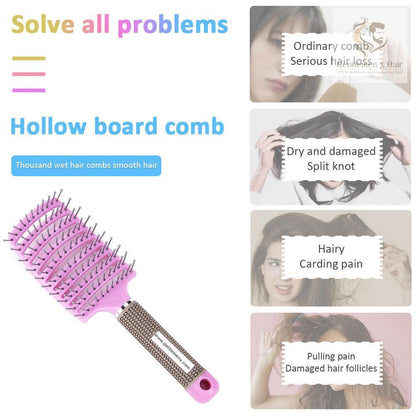 Hair Brush Magic Hair Scalp Massage Comb Nylon Women Wet Curly Detangle Hairbrush Barber Salon Hairdressing Styling Tool