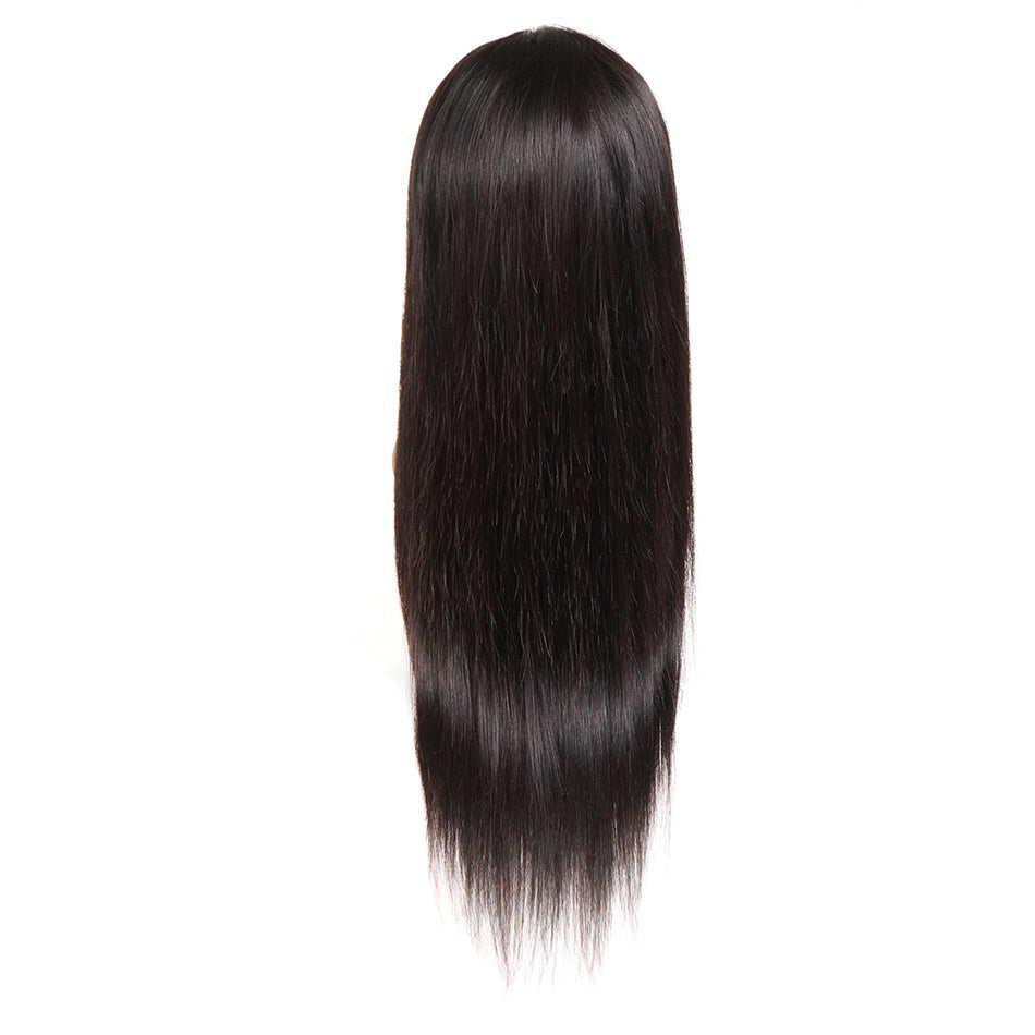 New Lace Remy Human Hair 13×4 Frontal Lace Wig Natural Hair Line Natural Color