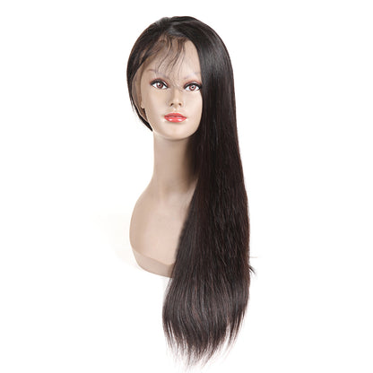 New Lace Remy Human Hair 13×4 Frontal Lace Wig Natural Hair Line Natural Color