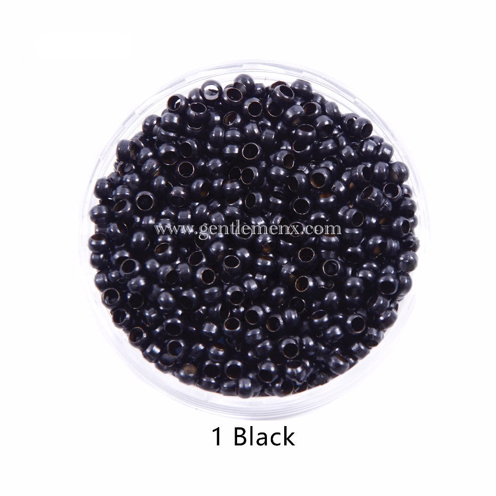 Nano Hair Extension Beads Micro without Silicone Lined Ring for I Tip Hair Extensions 2.9 mm 1000 pieces