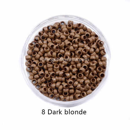 Nano Hair Extension Beads Micro without Silicone Lined Ring for I Tip Hair Extensions 2.9 mm 1000 pieces