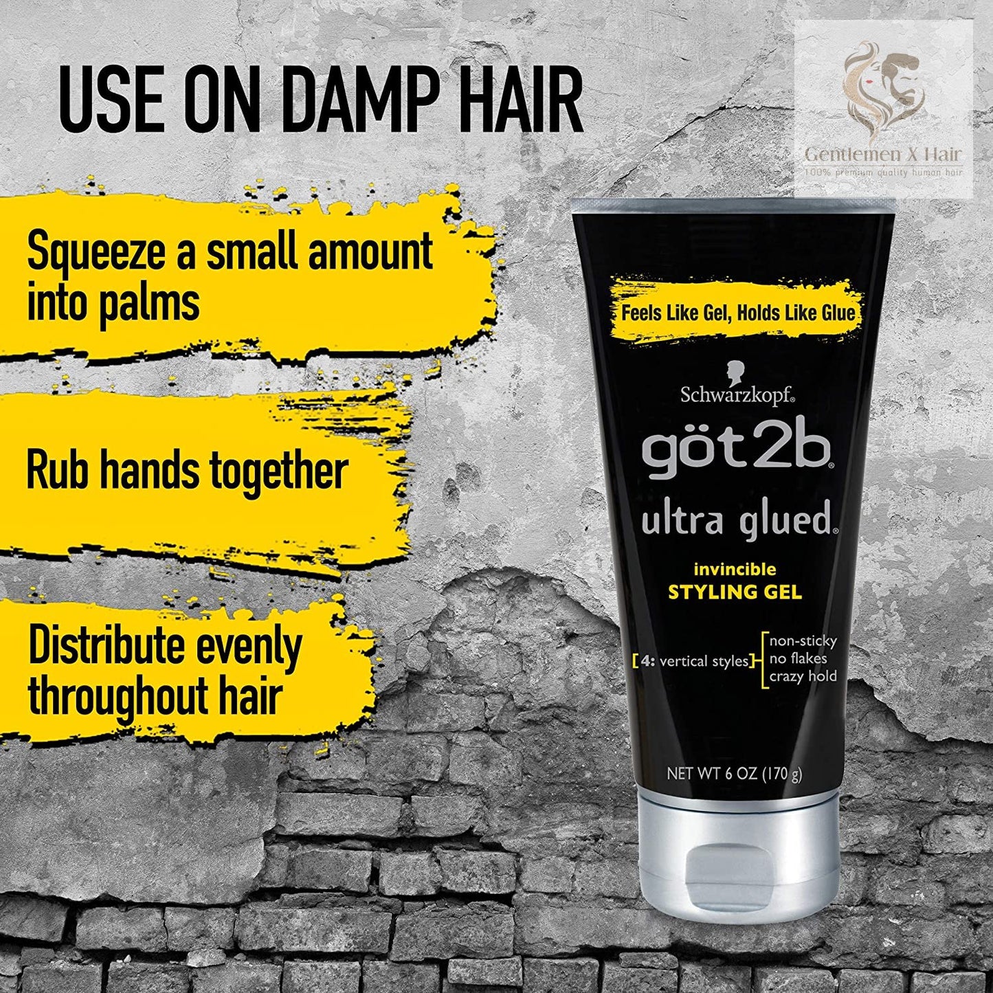 got2b Ultra Glued Invincible Styling Gel - 6oz 170g