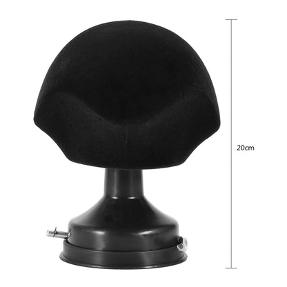 Mannequin Foam Holder Wig Hat Displaying Stand Sucking Plate Base Foam Head Stainless Steel Base Professional Styling Model