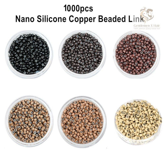 Nano Hair Extension Beads Micro Silicone Lined Ring for I Tip Hair Extensions 3.0x1.8x2.2 mm 1000 pieces